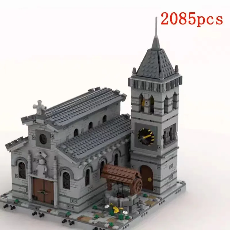 Bebrick MOC Building Series 33985 Medieval Church bricks model Modular Design building block for children Creative