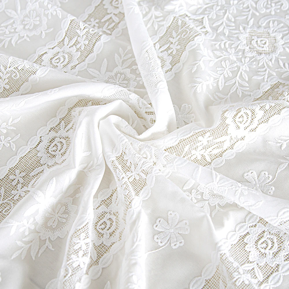 Factory Price Guipure Floral Pattern Fancy Lace Embroidery Party Wedding Lace Fabrics