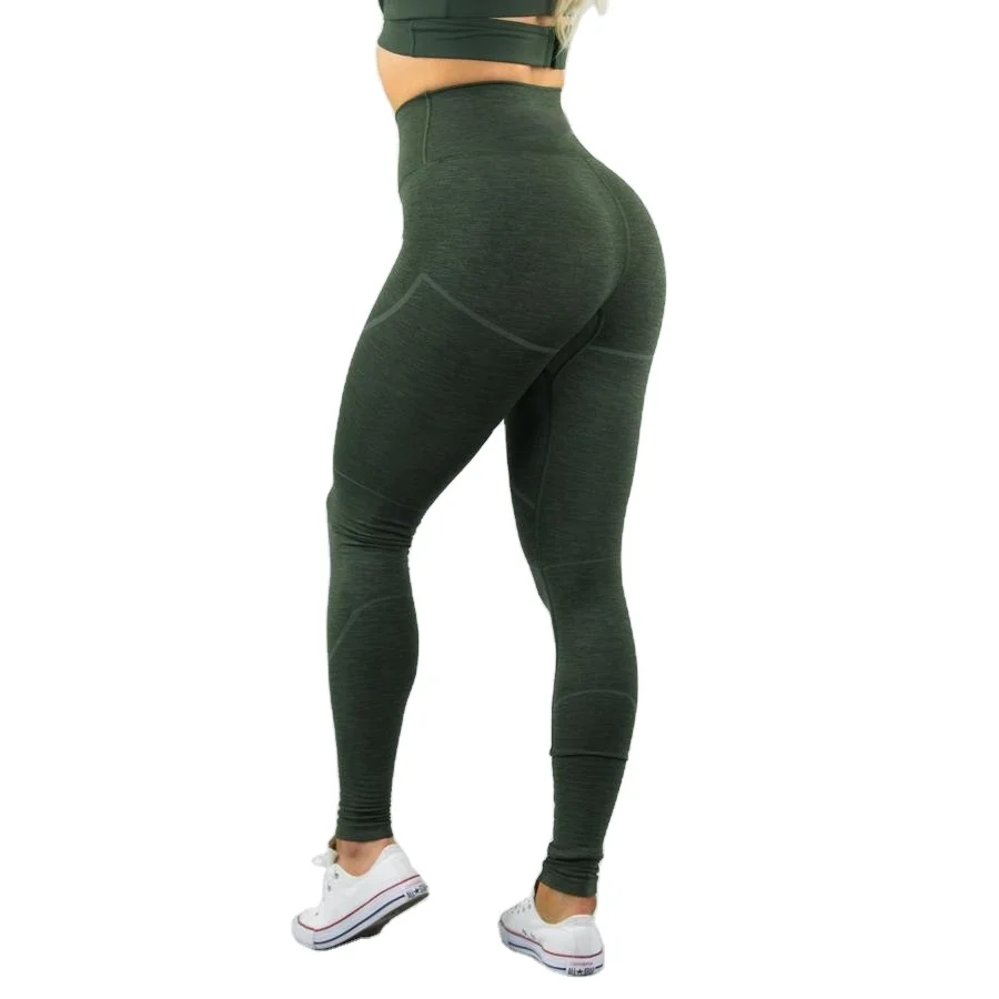 
2021 custom logo Solid High Waist Fitness Slimming Sport Running Women Yoga Pants Leggings 
