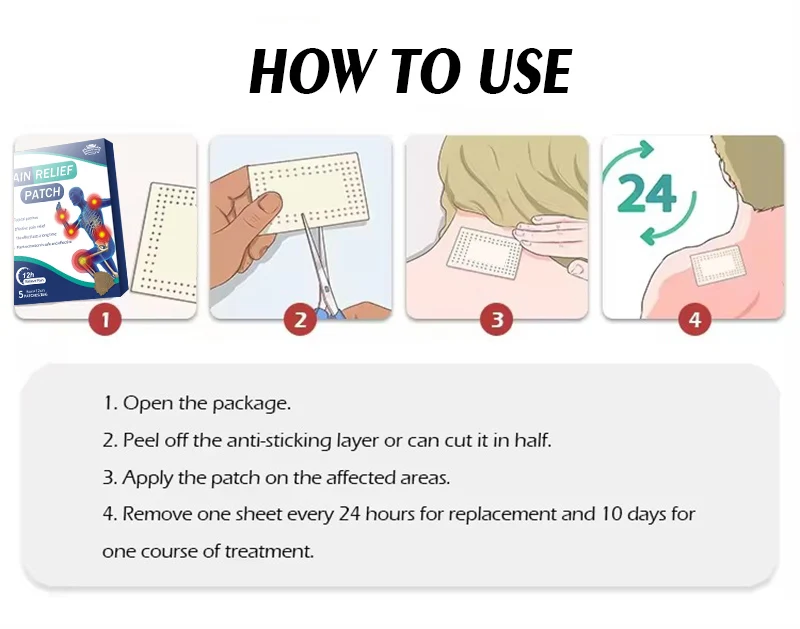 Natural Herbal Capsicum Plaster Self-Heating Shoulder Cervical Neck Pain Relief Patch