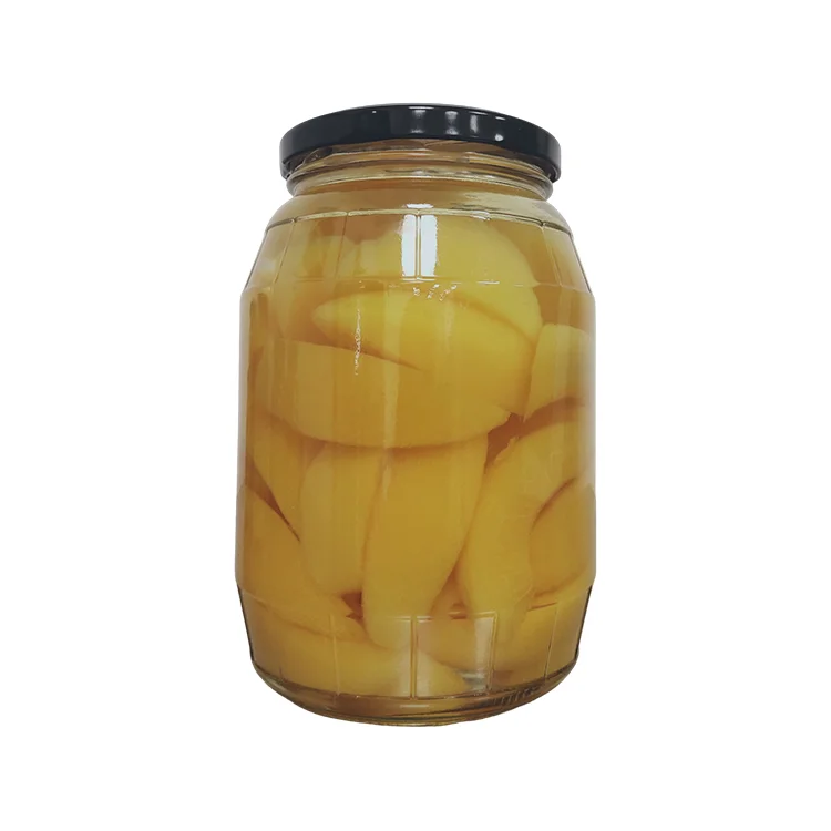 JOYWIN Fruit Food Slice Canned Yellow Peach In Glass Jar