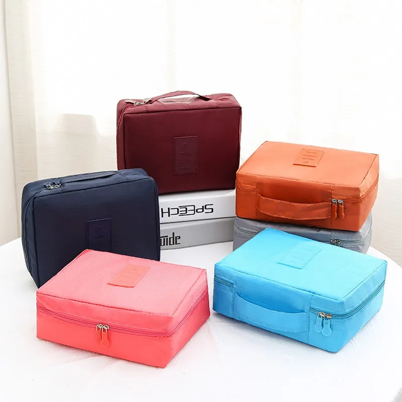 Factory Wholesale Cheap High Quality Accept customized logo women makeup bag color cosmetic With zipper