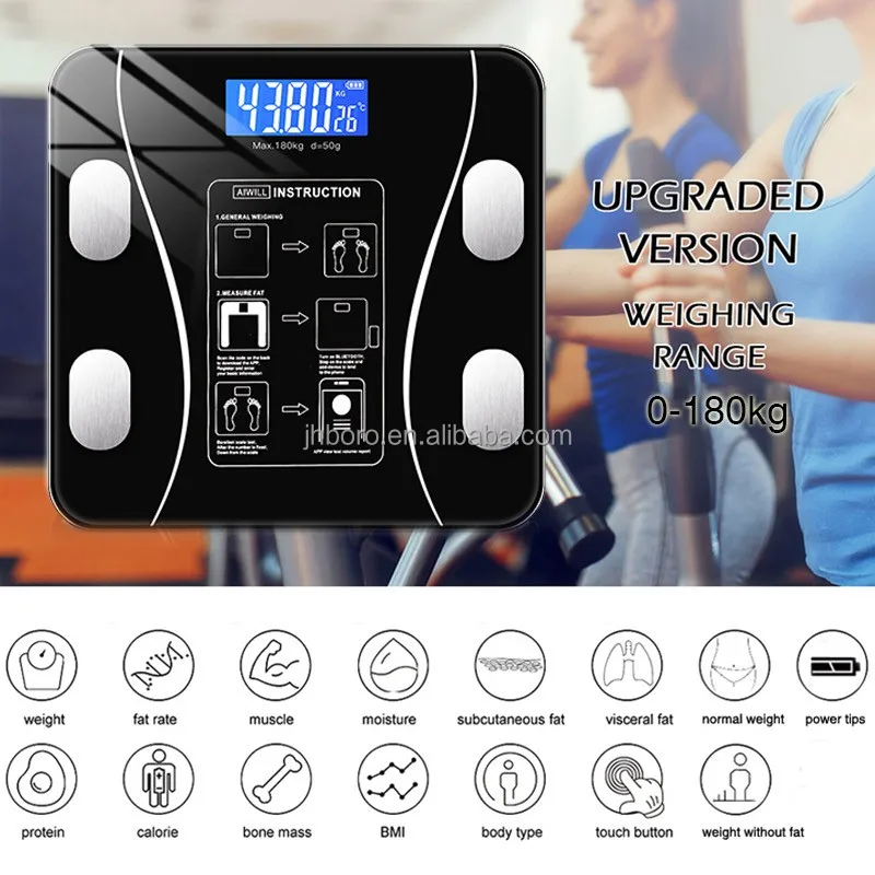 BL-2602 Unique Bathroom Scale Organizer Intelligent Body Fat And Water Measuring Smart Analyzer Scale