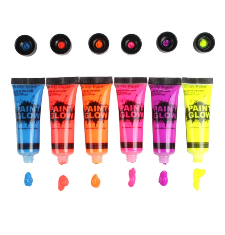 
Glow in the Blacklight Cream Neon/UV Face Paint chinese supplier makeup fluorescent face paint uv body paint 