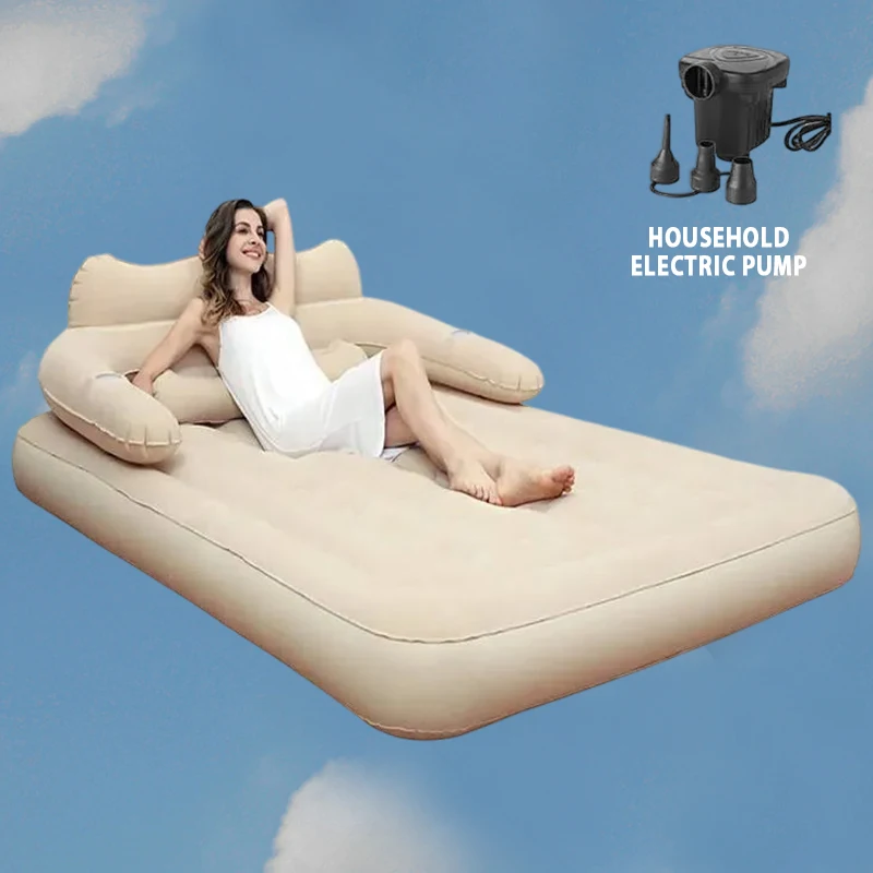 Hot Inflatable Sleeping Mat Electric Inflatable Bed Home Outdoor Portable air Mattress Car Camping Cellular Inflatable Bed