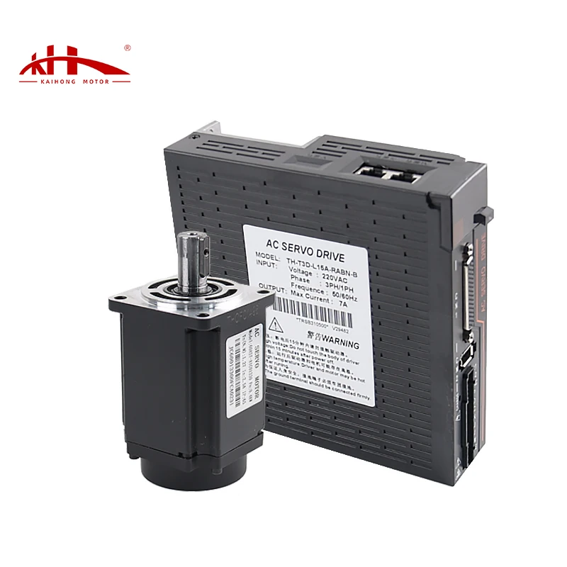 Kaihong Automation Equipment 0.4kw ASD240 220V 1.3N.m 2.5A 3000-6000rpm VAC 400W 60 AC Servo Motor And Drives Kit
