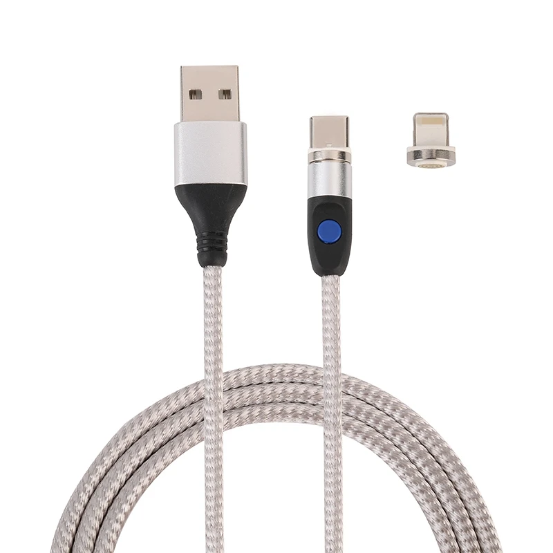Most Attractive 3 in 1 magnetic charging cable 3A 360 degree Free Rotation flash magnetic charge cable Micro USB