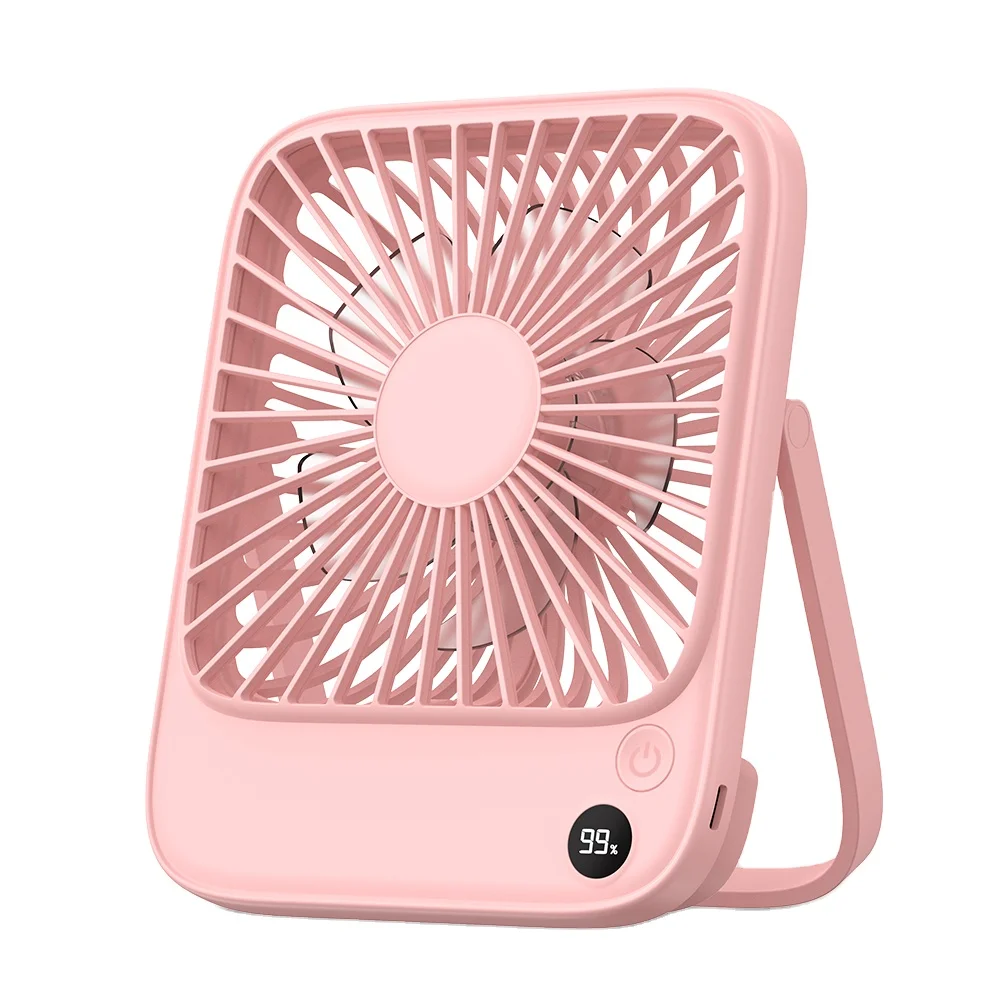 OEM K65 2024 новый дизайн ультратонкий настольный мини-вентилятор 5000 мАч
