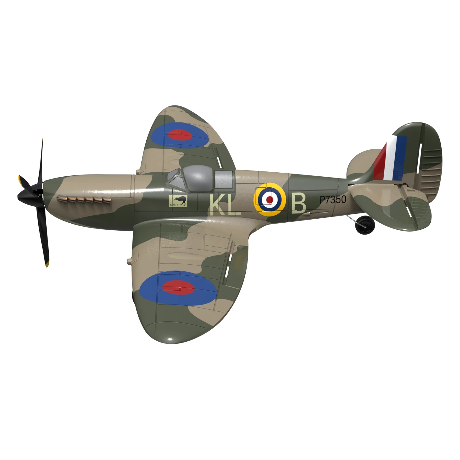 RC Park Flyer Spitfire Easy to Fly Beginner Radio Control Plane with Gyro Stabilizer