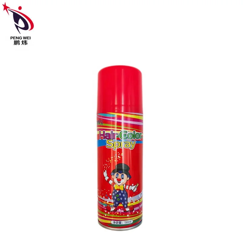 Disposable hair dye spray refreshing natural without fading safe non toxic dye hair color spray