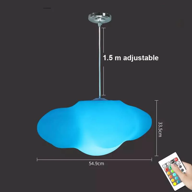 Christmas plastic glow cloud lamp