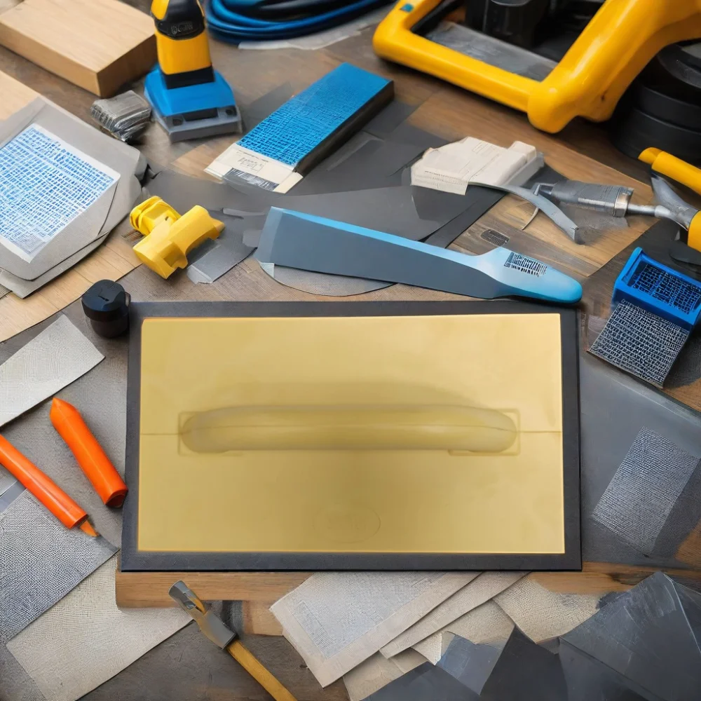 Подгонянный полиуретановый плавающий шпатель 32*18 см с гладкой основой инструменты для гипсокартона