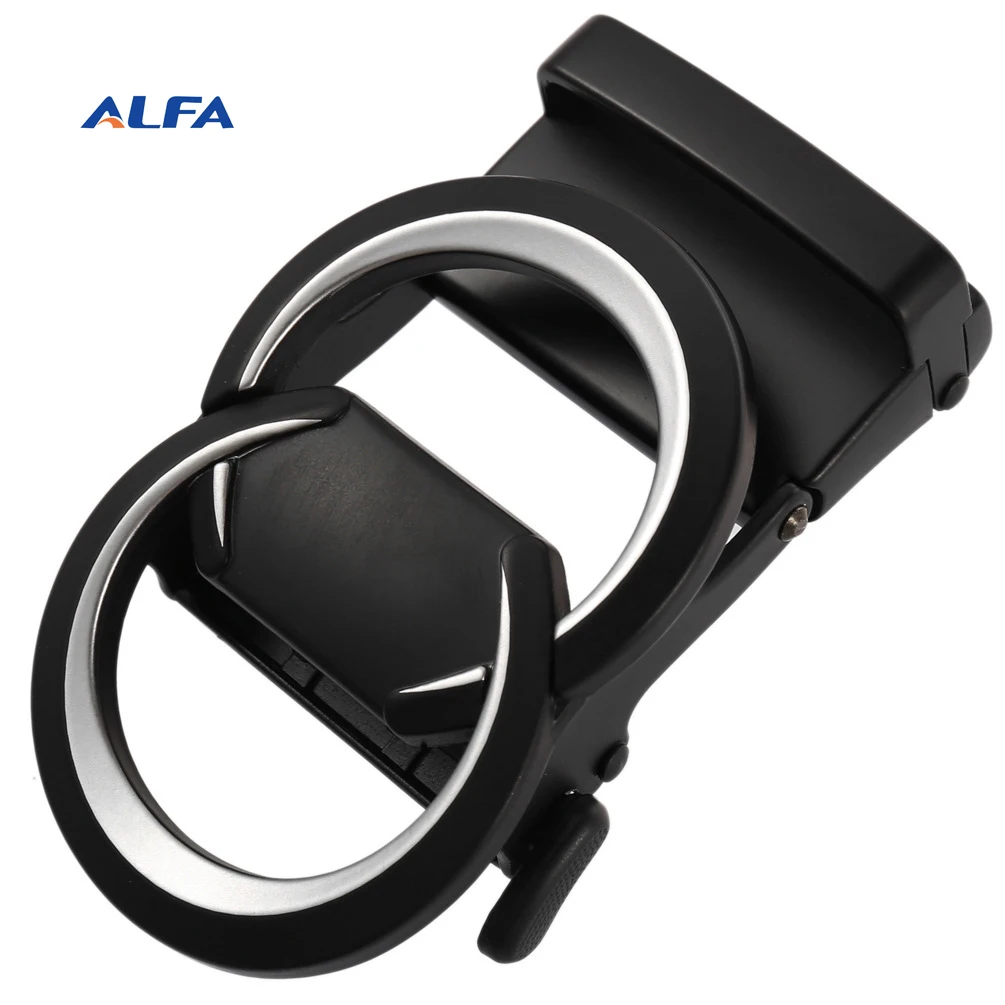 ALFA Logo Zinc Alloy Silver Metal Belts Buckle Automatic Manufacture for Men