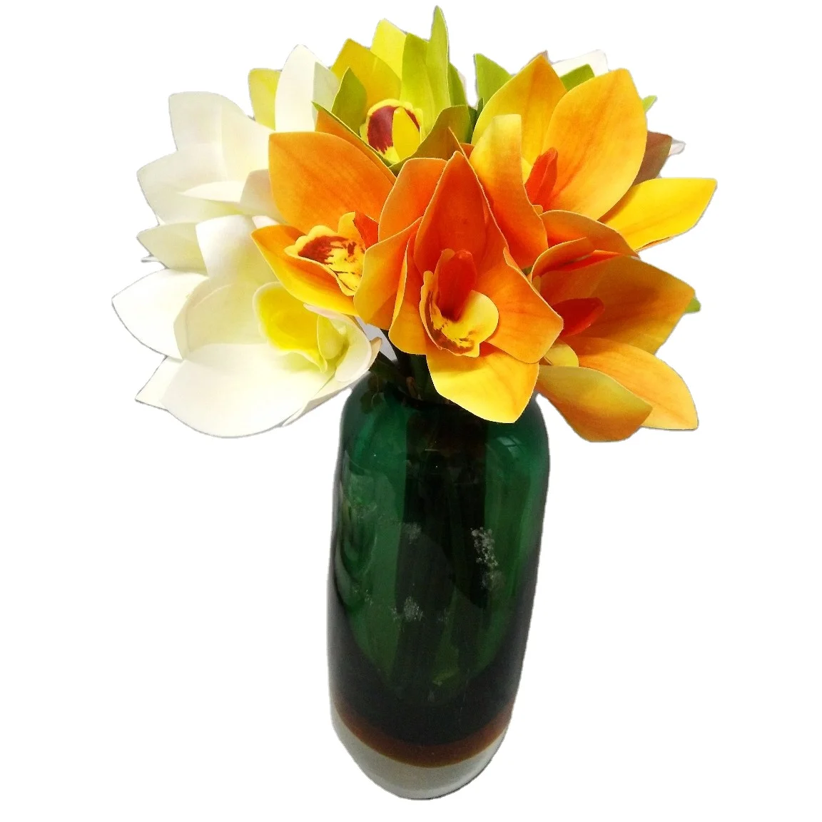 Artificial flowers 3D printing whelan phalaenopsis modern home decoration yellow butterfly orchid