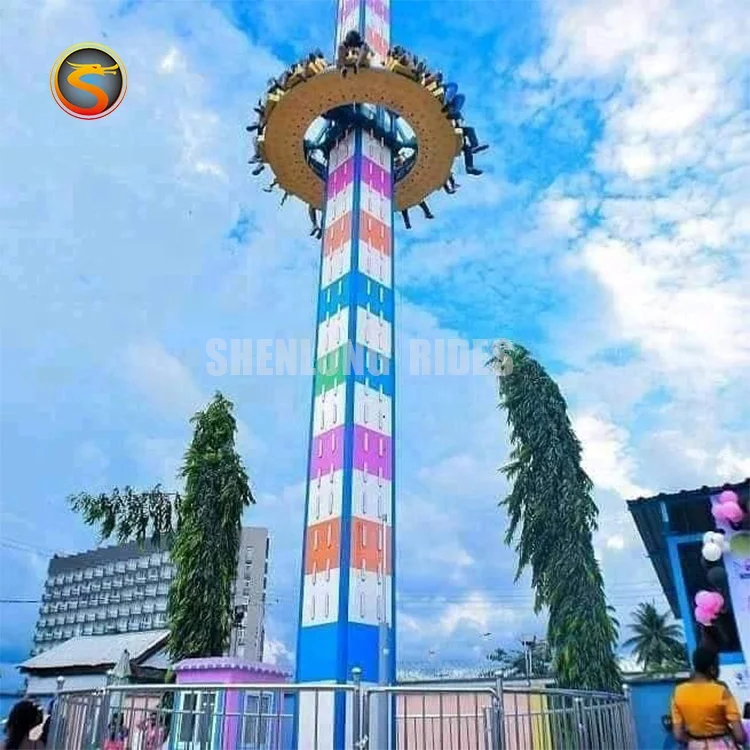 Hot Attractive Top Carnival Other Amusement Park Products Mini Drop Tower Ride for Kids and Adults for Sale