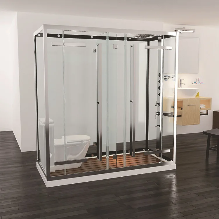 European Folding Frameless shower Enclosure Glass Shower Doors Ce Certified Pivot Shower door For Bathroom