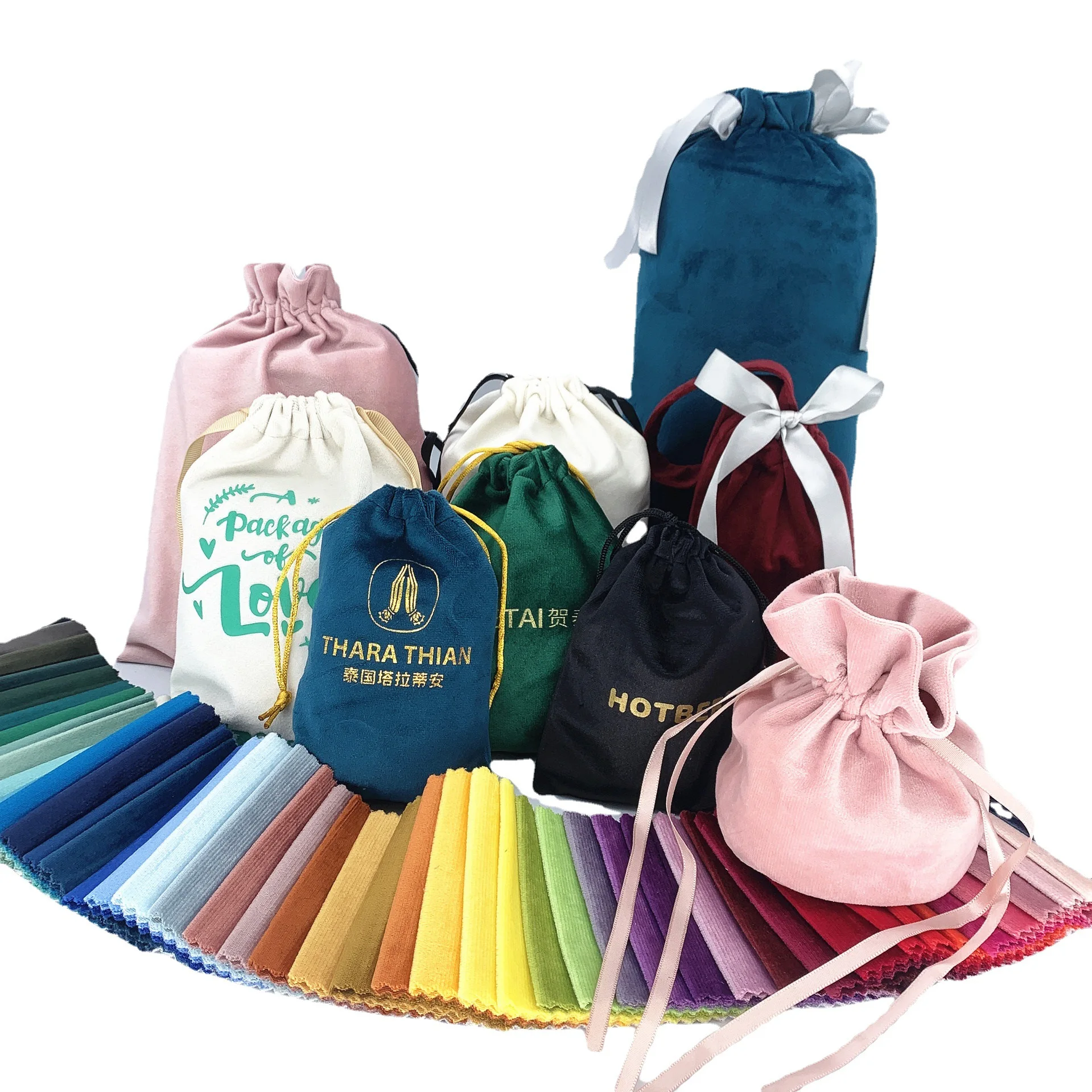 OEM velvet drawstring bag  Rectangular instruments packaging pouch with logo