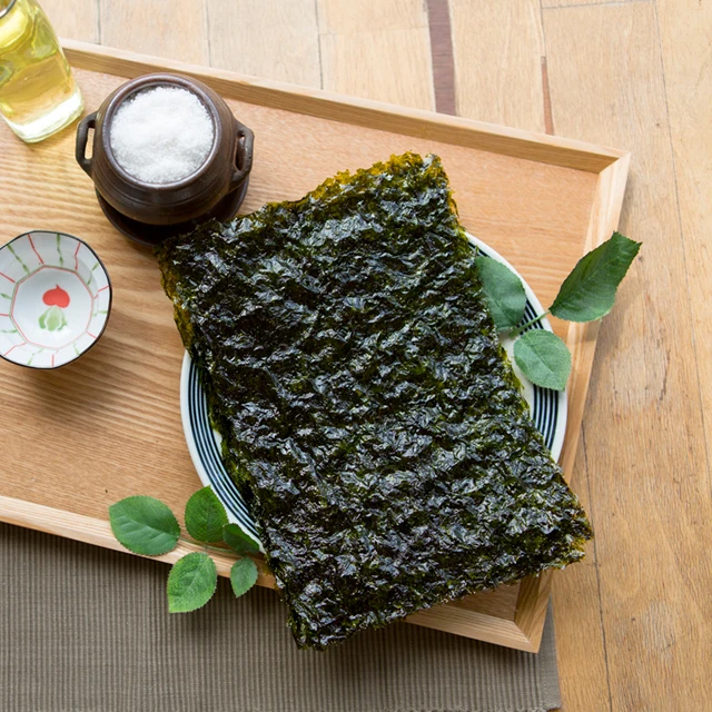 HACCP Certified Korean Kwangcheon Full Size Roasted & Seasoned Laver (Shushi Nori) Seaweed Traditional Taste 20g  5sheets Pack
