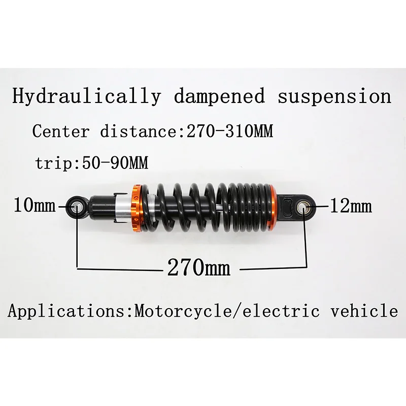 High quality fittings with mud resistance Rear shock absorbers Universal coarse hydraulic rear shock absorbers