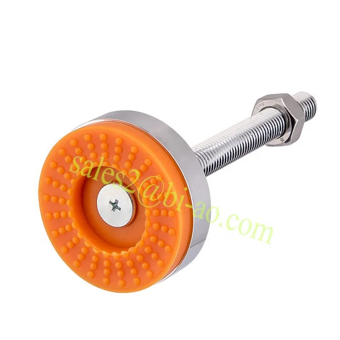Wholesale high quality 60mm base carton steel load rating 500kg machine adjustable leveling feet