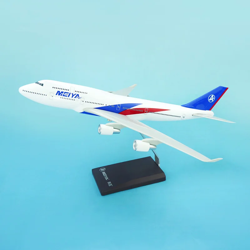 B747-400 модель самолета из смолы 1/200 35 см Meiya Airlines