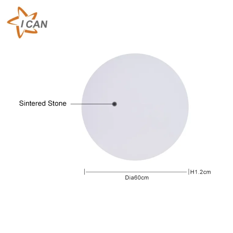 White Round Dining Outdoor Tabletop Coffee Shop Furniture Garden Patio Restaurant Table