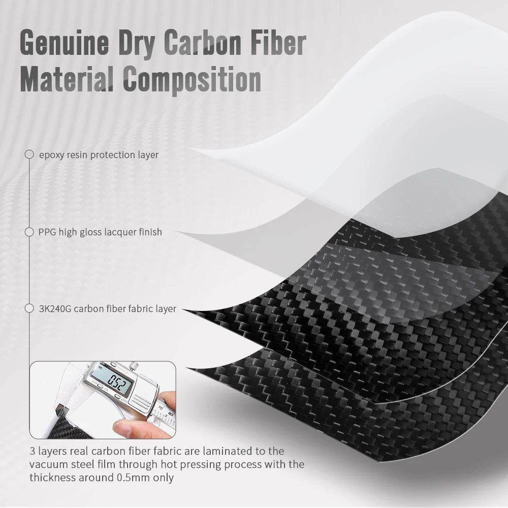 For Ford Mustang GT S650 2024 Car Fuel Tank Cap Gas Filler Oil Box Decor Cover Accessories Real Carbon Fiber