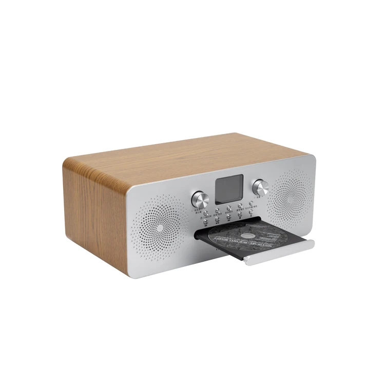 New Arrival Boombox wooden Boombox With Disco Light Mp3 Boombox Player