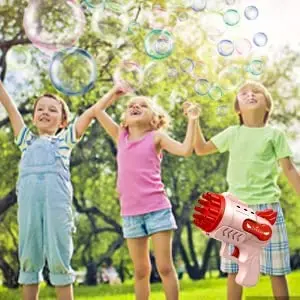 2022 Small Automatic Gatling Electric Bubble Water Guns Machine Toys for Kid