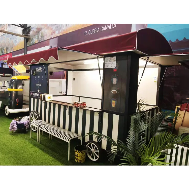 Hot Commercial Outdoor Fast Food Mobile Kitchen Container House Kiosk/Trailer For Sale
