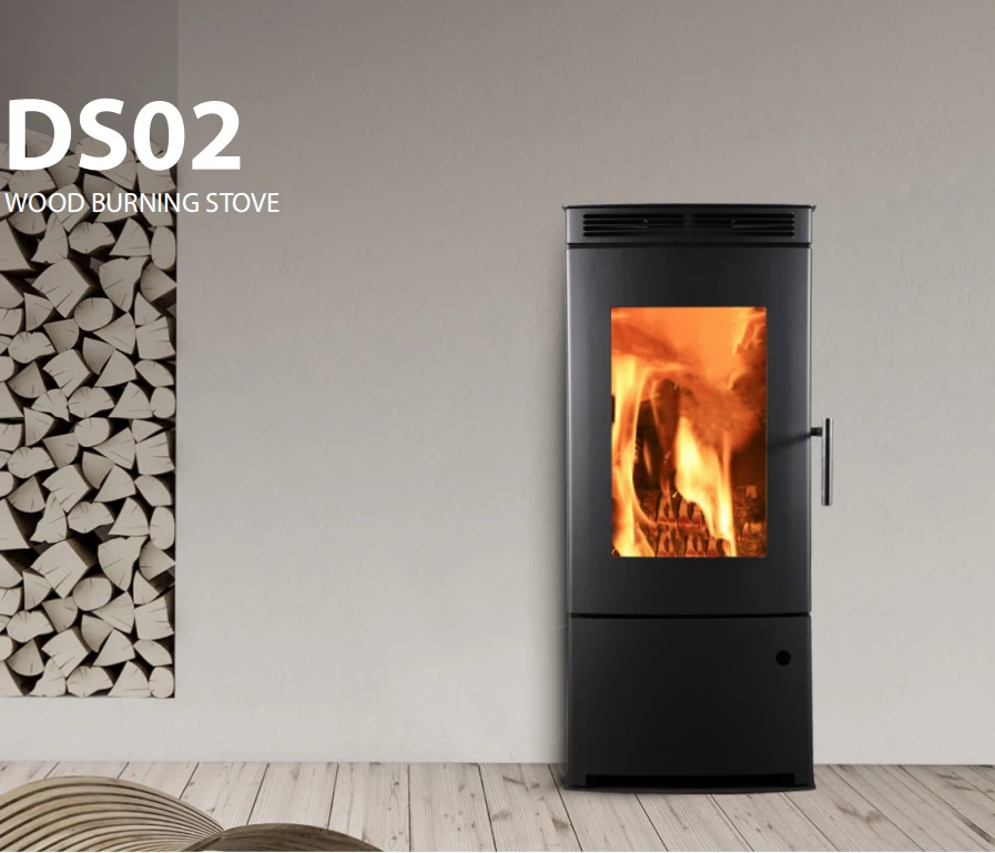 Indoor Black Heating-Equipment Cast Iron Wood Stove Feuerstellen Gas Fireplace See Through Bedroom Furniture Set