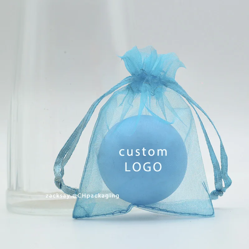 13x18 white packaging organza gift bags custom logo wholesale Bags Jewelry Candy Packing Pouch Drawstring Bag