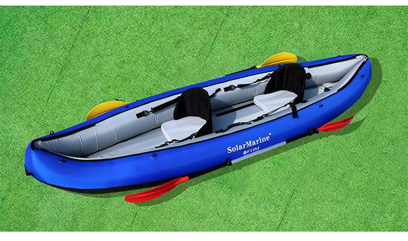 wholesale 0.55 thickness PVC 200kg bearing 2 person 330cm inflatable canoe kayak boat
