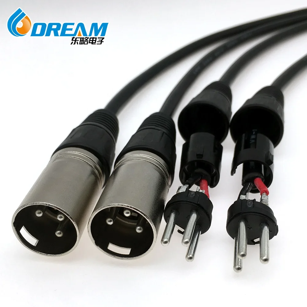Shenzhen 3 Pin XLR Conector Black Male Female Microphone Jack XLR Conector