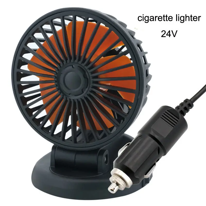 2023 Car fan 12v cooling accessory car fan for car 12v 24v universal usb air cooler truck vehicle auto  strong wind