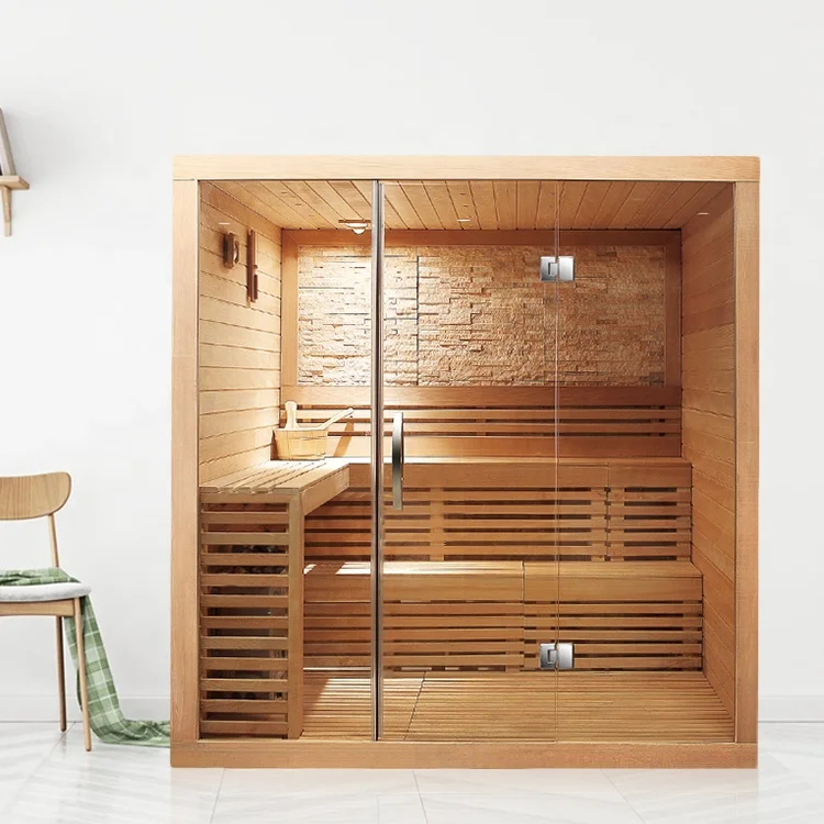 Hot Selling Traditional Deluxe Wood Thai Sauna Modular Far Infrared Dry Sauna Room Wood