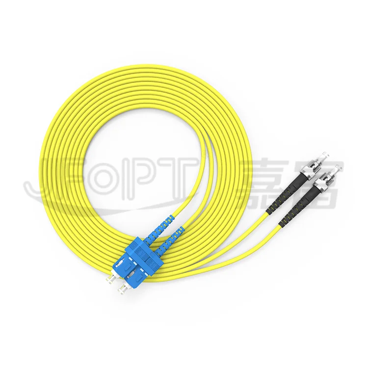 Quick Delivery FTTH 3 Meter ST/PC to ST/LC/FC/SC PC 3.0mm SM MM OM3 PVC Simplex Duplex Fiber Optic Patch Cord