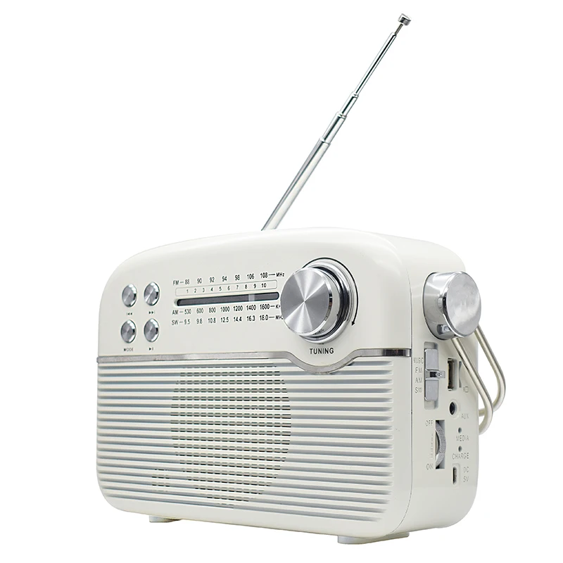 2021 Домашнее использование новый дизайн MP3 функция am fm sw радио AUX вход воспроизведение перезаряжаемое с пультом дистанционного управления мобильного телефона