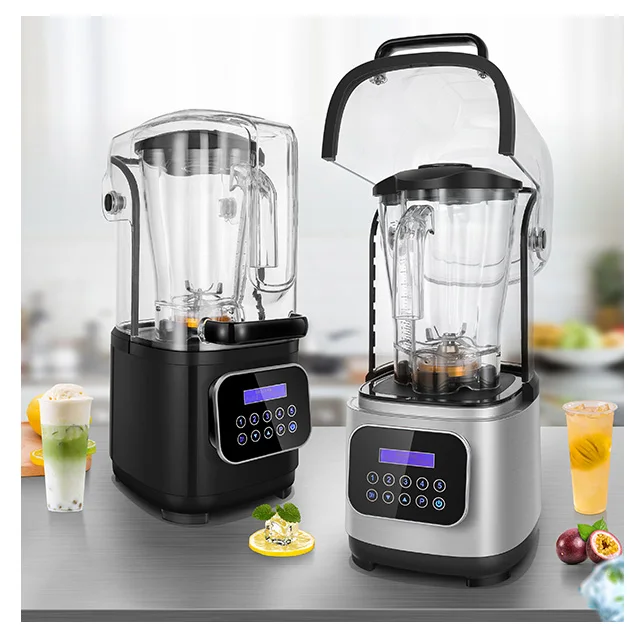 Smart Touch blenders smoothie commercial heavy duty electrical kitchen appliances low noise blender with sound proof cover