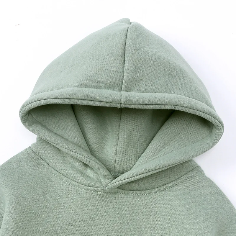 Custom Brand Cotton Autumn Winter Boys Girls Clothes Sets Baby Children Pullover Sweatpants Hoodies Kids Sweatsuit Sets