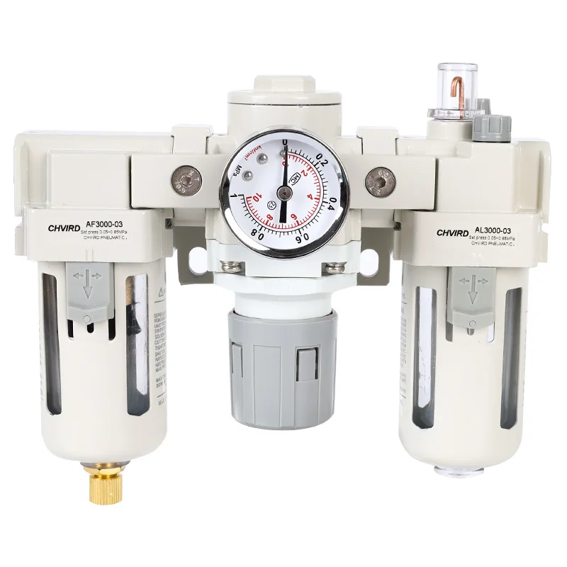 CHVIRD brand Pneumatic FRL Unit Air Filter Regulator Air Source Treatment AC2000-02