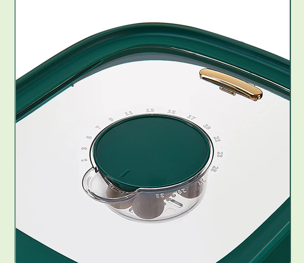 Durable Sealed Dry Food Container Rice Storage Box With Lid Measuring Cylinder Moisture Proof Grain Storage Boxes 4 Colors