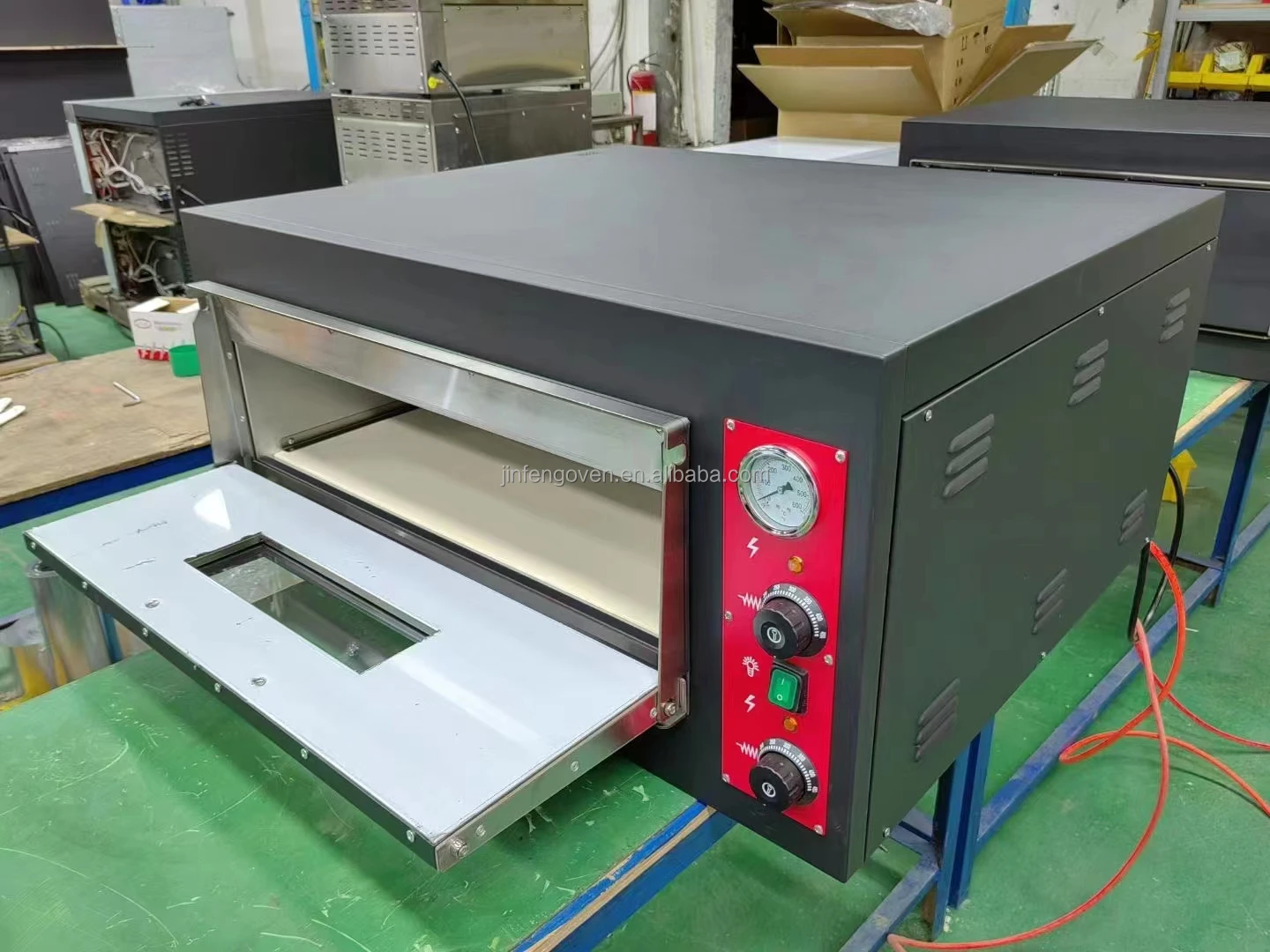 CE 500 degrees electric gas pizza oven countertop pizza maker commercial baking oven for pizza