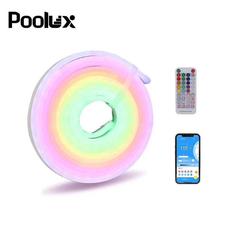 16 4 футов Открытый RGB подводный Канатный свет настоящий IP68 водонепроницаемый неоновый комплект