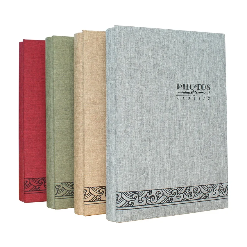 Тканевый Обложка, Свадебный фотоальбом 4R 4x6, бумажный альбом, 300 фотографий, оптовая продажа, семейный альбом, фотоальбом