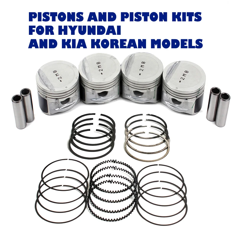 Diesel Pistons Ring Set Engine Car Piston For  Hyundai H100 D4BB Azera Accent 1.6 1.3 Atos D4AF Terracan D4BH Santa Fe Sonata H1