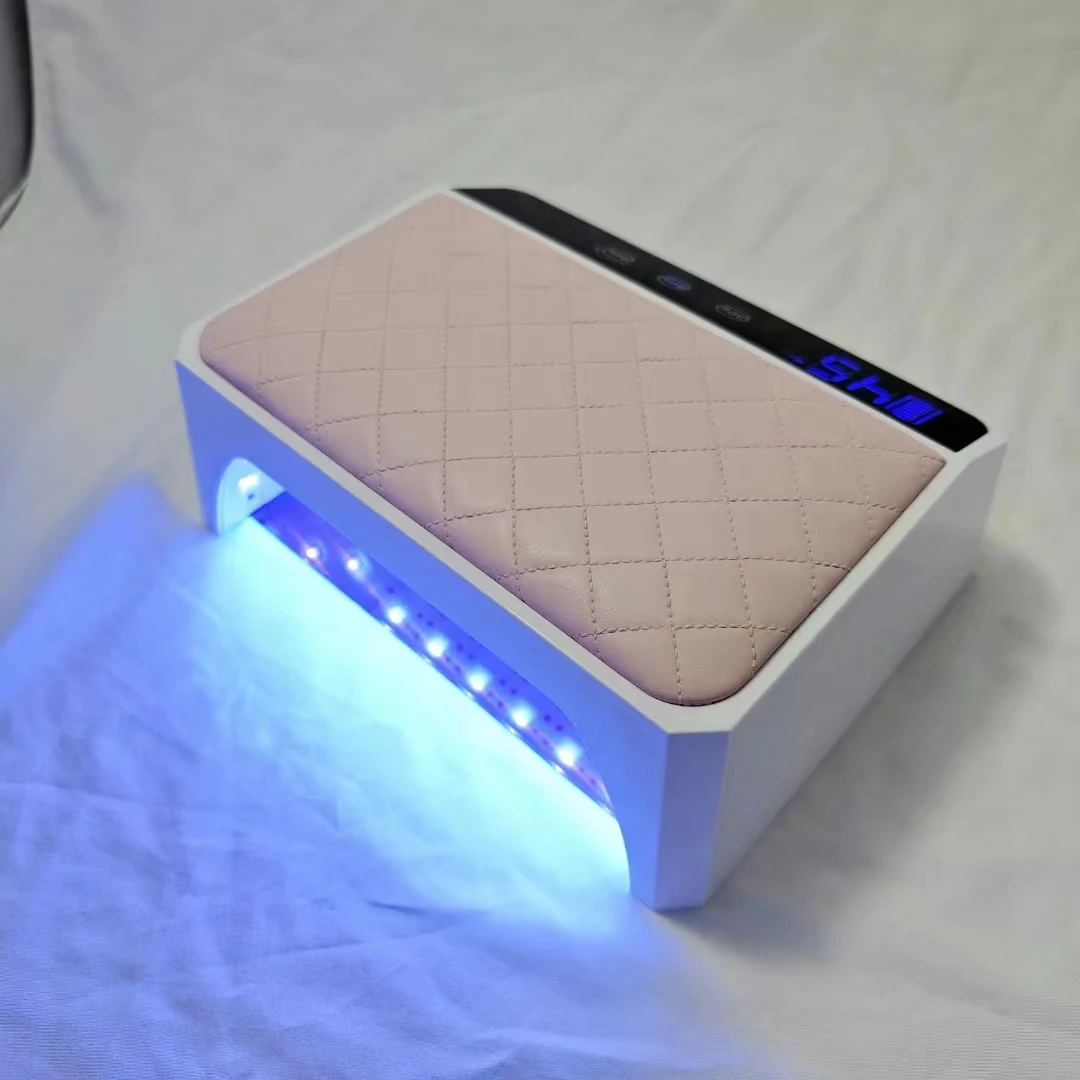 2024 New Professional 178W Rechargeable X40 UV led Nail Lamp Extra Large Space For Two Hands Cordless Nail Cushion Lamp