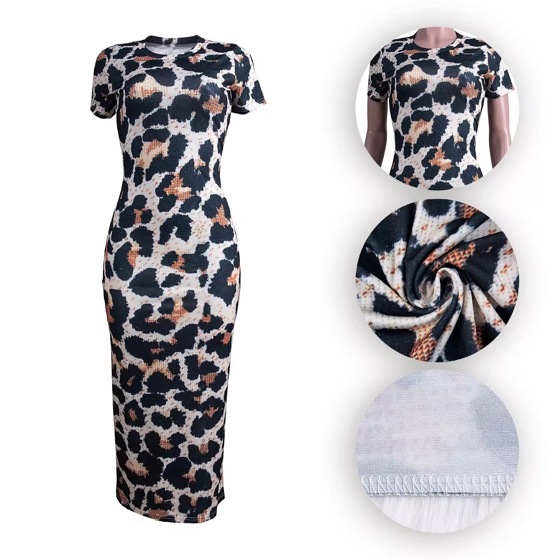 Quick Custom Bird of Paradise Tropical Flower Elegant Maxi Dress Papua New Guinea Short Sleeve Bodycon Dress Maxi Dress