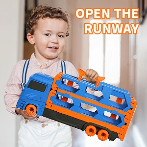 Toys for 3 4 5 6 Years Old Boys Transport Car Toys 61-Inch Race Track for Boys Kids, Car Toys Track Set for Kids Boys Girls