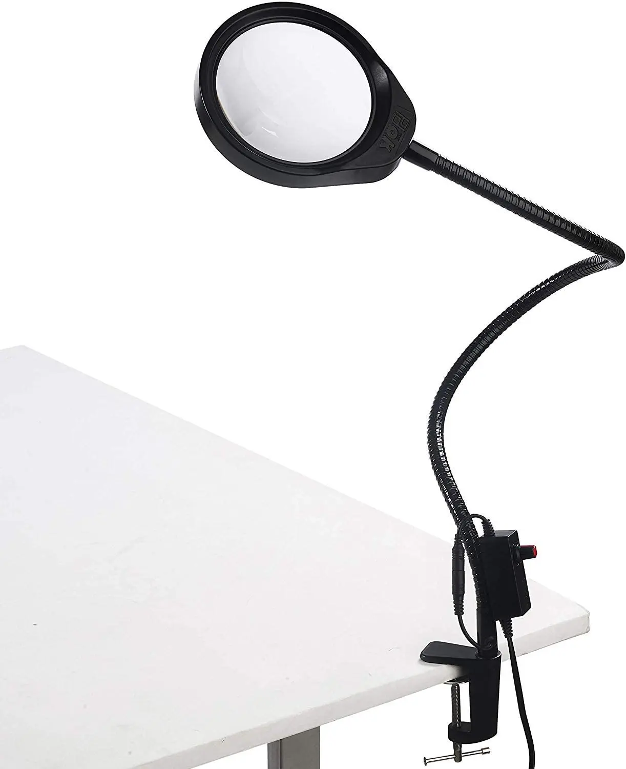 8X 10X 20X Desk LED Magnifying Glass Illuminated Magnifier Lamp Loupe Reading Rework Soldering 3X 5X 8X 10X Lengthen Arm